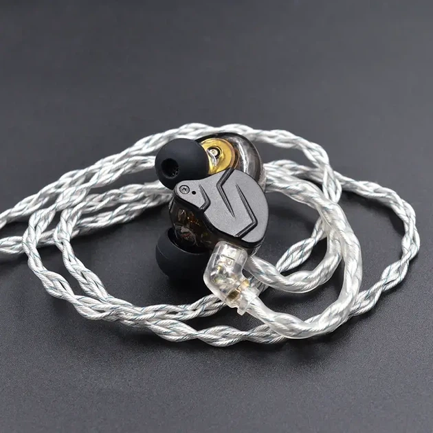 KZ Silver&Blue Cable – 8-жильний Hi-Fi кабель для навушників із посрібленої міді для аудіофілів - изображение 7