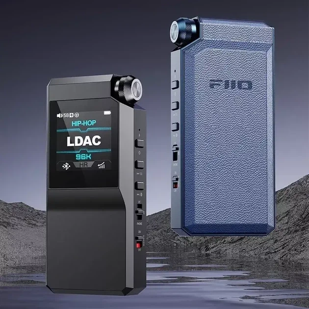 Портативный ЦАП усилитель FiiO BTR17 Bluetooth 5.4 Hi-Res аудио с выходной мощностью 650 мВт поддержкой 32-бит 768 кГц DSD512 MQA и дисплеем 1.3 дюйма для наушников с балансным выходом 4.4 мм и 3.5 мм настольный режим Черный - изображение 7