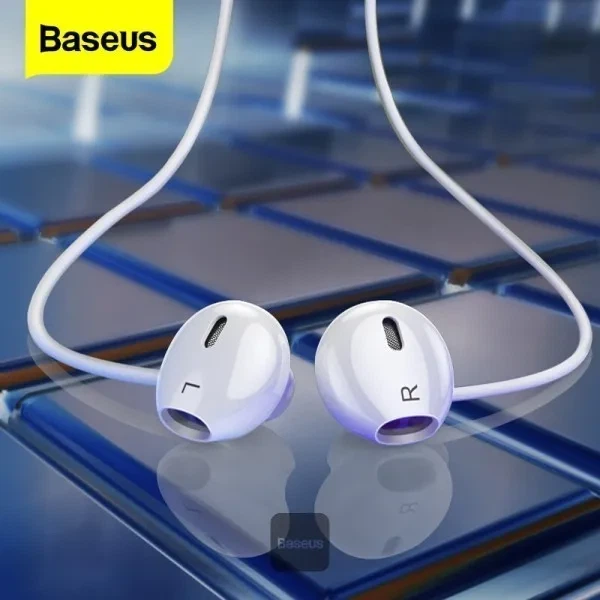 Дротові навушники Baseus Encok H17 White - Фото 3 Дротові навушники Baseus Encok H17 White - изображение 3