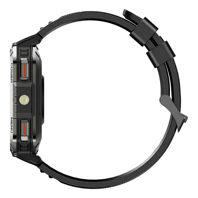 Смарт часы Blackview W70 Pro 2.01 дюйма 900 мАч с LED фонариком компасом и Bluetooth 5.3 для спорта и активного отдыха Черный - изображение 3