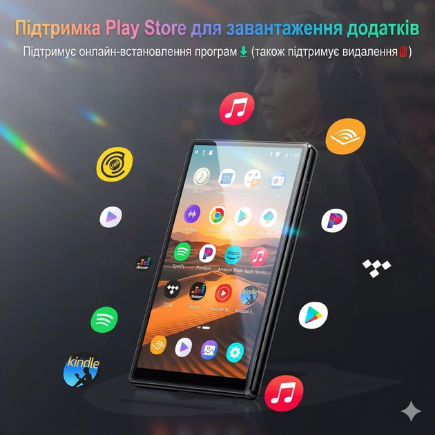 Аудіоплеєр OilSky M501 Pro з підтримкою Hi-Res Lossless, 96 ГБ