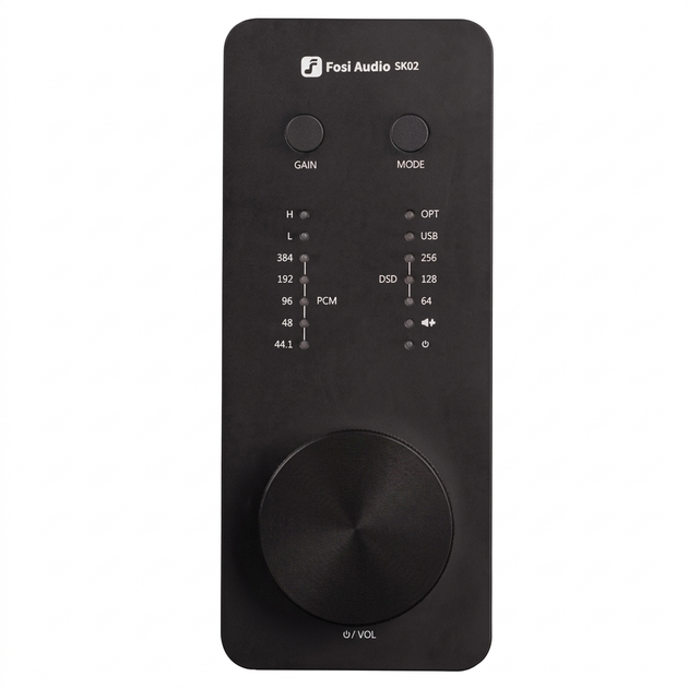 Підсилювач звуку Fosi Audio SK02 — портативний настільний ЦАП на ES9038Q2M, 1100 мВт (Jack 3.5 / Jack 4.4) - изображение 2