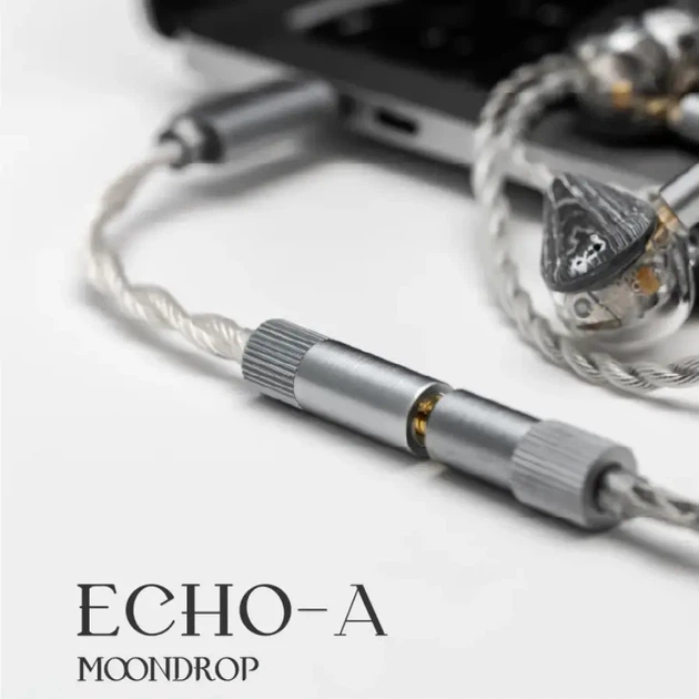 Портативний ланцюг із підсилювачемMoondrop Echo-A [3.5 Single] — portable DAC, AMP, MIC, 32Bit / 384kHz - изображение 4