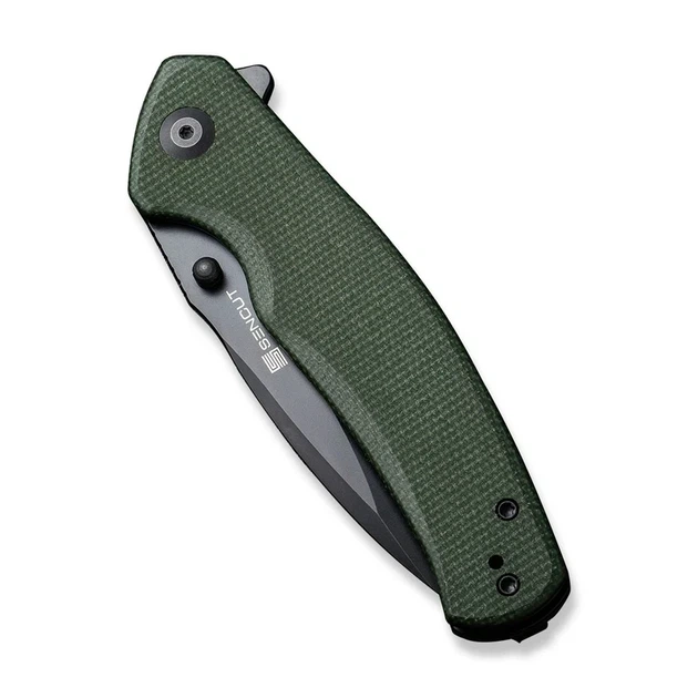 Ніж складаний Sencut Slashkin Linerlock, лезо Plaine Black D2, руківя Green Micarta, Китай, S20066-3 - Фото 5 Ніж складаний Sencut Slashkin Linerlock, лезо Plaine Black D2, руківя Green Micarta, Китай, S20066-3 - изображение 5