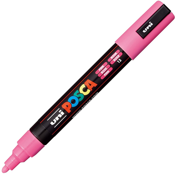 Маркер акриловий Uni Posca PC-5M 1,8-2,5 мм рожевий (PC5M43) - Фото 1 Маркер акриловий Uni Posca PC-5M 1,8-2,5 мм рожевий (PC5M43) - изображение 1