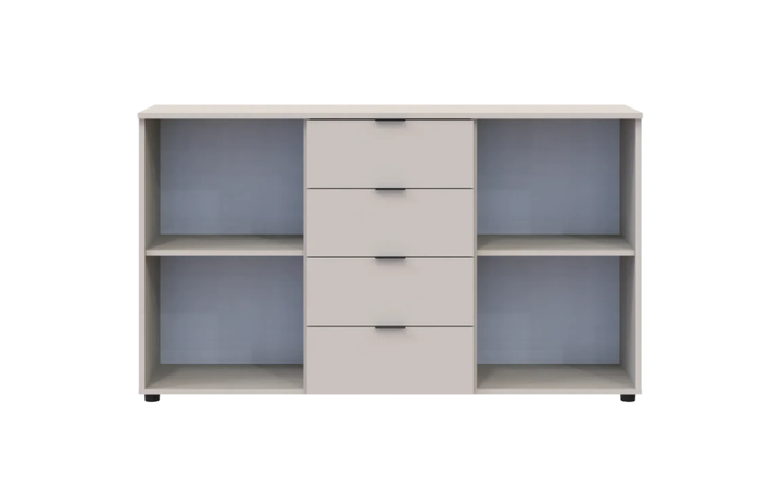 Комод Doros Рон 5 2 фасади 4 шухляди кашемір 140х38х81см (41516047) - зображення 3