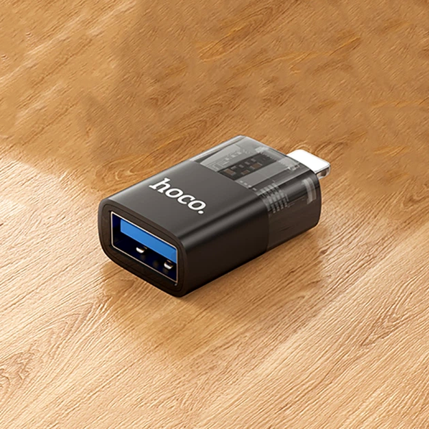 Адаптер Lightning на USB 2.0 Hoco UA36 черный поддержка OTG для Apple - Фото 7 Адаптер Lightning на USB 2.0 Hoco UA36 черный поддержка OTG для Apple - изображение 7