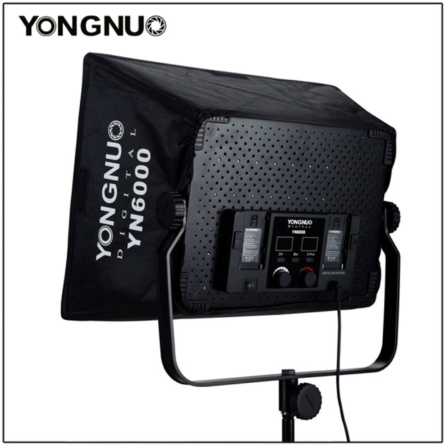 Відеосвітло LED 50W 3200-5500K 600 світлодіодів для професійної фотографії Yongnuo YN6000 - зображення 6