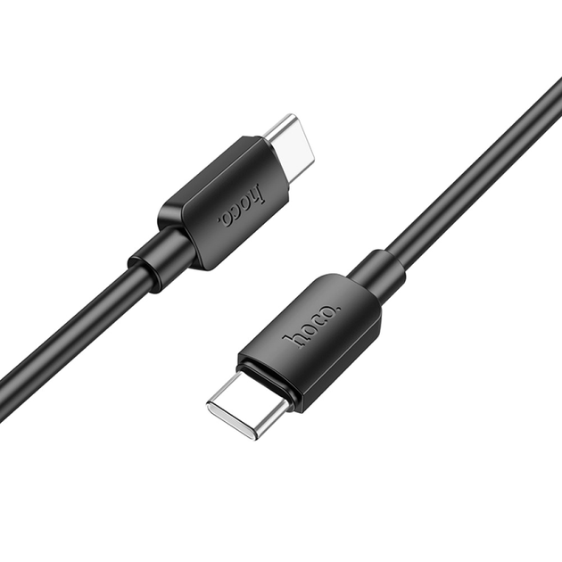 Кабель USB C to C 60 W 1m для заряджання та передавання даних Hoco X96 чорний - Фото 1 Кабель USB C to C 60 W 1m для заряджання та передавання даних Hoco X96 чорний - зображення 1
