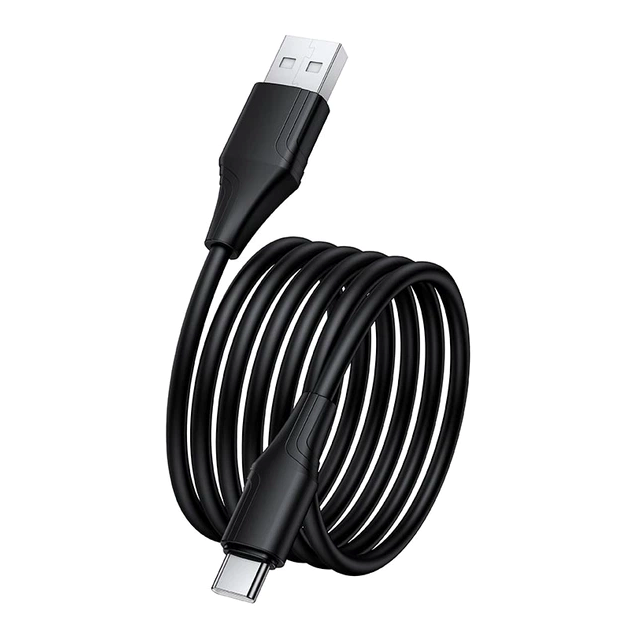 Кабель USB C 2.4 A 1 м для заряджання та передавання даних Hoco X124 чорний - Фото 4 Кабель USB C 2.4 A 1 м для заряджання та передавання даних Hoco X124 чорний - зображення 4