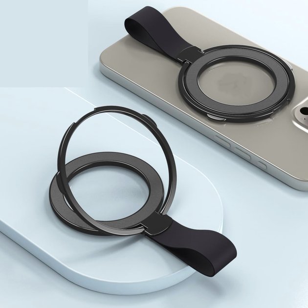 Подставка для телефона с MagSafe черная для зарядки Ring With Magsafe Cord - изображение 4