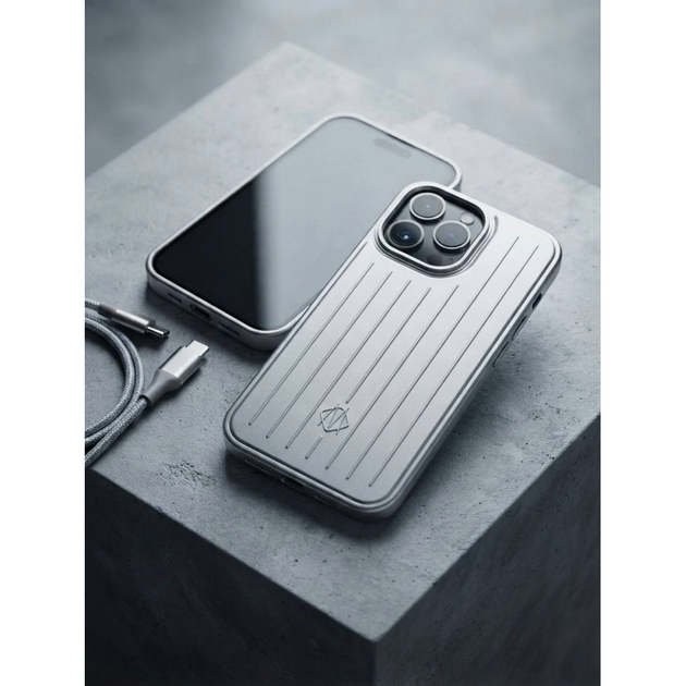 Металлический чехол Rimova для iPhone 13 14 защита камеры стильный Silver - изображение 3