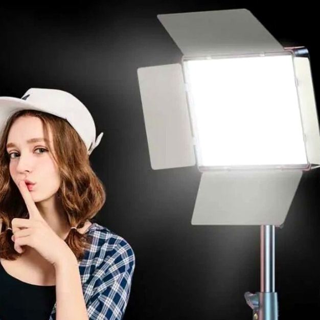 Лампа відеосвітло LED E900 100W 30x17 см 3000K-6500K з пультом для студійного обладнання - зображення 9