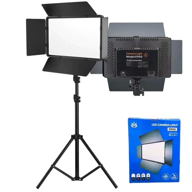 Лампа відеосвітло LED E900 100W 30x17 см 3000K-6500K з пультом для студійного обладнання - зображення 10