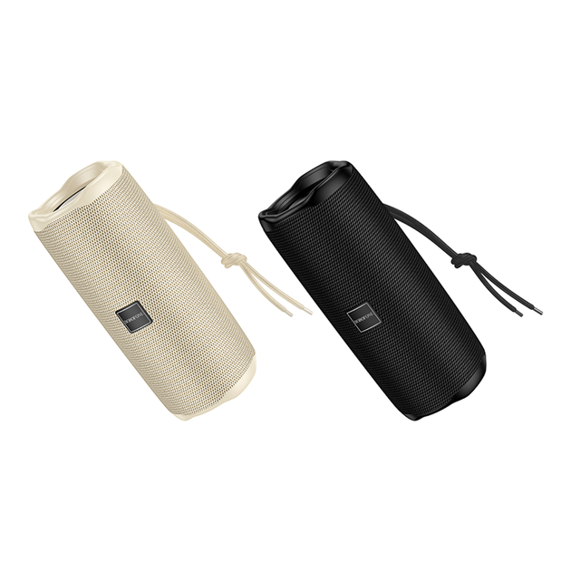 Портативная Bluetooth колонка 10 Вт два динамика 52 мм Бежевый ABS Borofone BR100 Joy - изображение 4