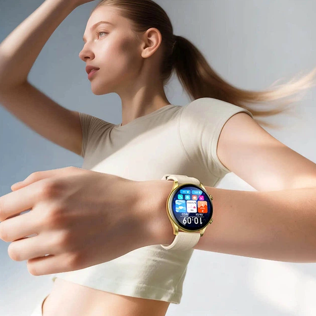 Смарт-годинник Hoco Y38 з AMOLED дисплеєм 1.43 дюйма Bluetooth 5.3 колір сріблястий - зображення 3