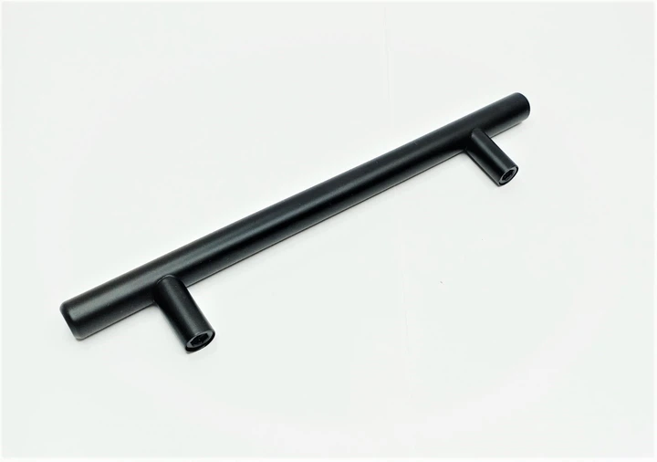 Меблева ручка релінгова 128мм чорна DR 11/128 SS BLK ДС - зображення 4
