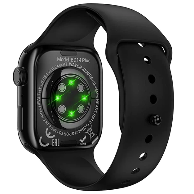 Смарт-годинник Borofone BD14 Plus чорний 2.01 дюйма Bluetooth V5.3 захист IP54 сенсорний екран - зображення 5