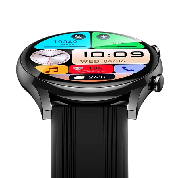 Смарт-годинник Hoco Y38 чорний AMOLED 1.43 дюйма Bluetooth 5.3 для дзвінків і фітнесу - Фото 2 Смарт-годинник Hoco Y38 чорний AMOLED 1.43 дюйма Bluetooth 5.3 для дзвінків і фітнесу - зображення 2