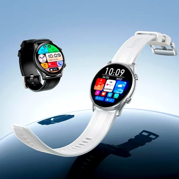 Смарт-годинник Hoco Y38 чорний AMOLED 1.43 дюйма Bluetooth 5.3 для дзвінків і фітнесу - Фото 5 Смарт-годинник Hoco Y38 чорний AMOLED 1.43 дюйма Bluetooth 5.3 для дзвінків і фітнесу - зображення 5