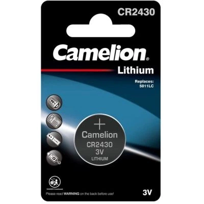 Батарейка CR 2430 Lithium * 1 Camelion (CR2430-BP1) - Фото 1 Батарейка CR 2430 Lithium * 1 Camelion (CR2430-BP1) - изображение 1