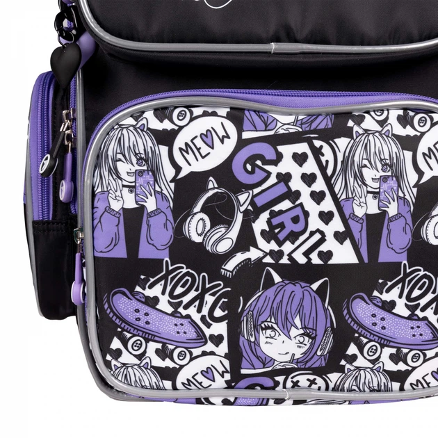 Рюкзак Yes Anime 38x27x14 см 17 л сиреневый (559590) - изображение 7