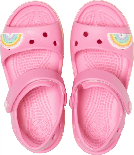 Дитячі крокси сандалії для дівчинки Crocs Crocband Imagination Sandal Pink (22/23, рожевий) - Фото 4 Дитячі крокси сандалії для дівчинки Crocs Crocband Imagination Sandal Pink (22/23, рожевий) - изображение 4