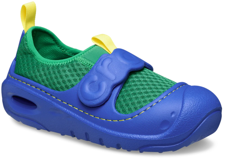 Дитячі крокси сандалії для хлопчика Crocs Swiftwater Splash Blue/Green (28/29, синій) - Фото 2 Дитячі крокси сандалії для хлопчика Crocs Swiftwater Splash Blue/Green (28/29, синій) - зображення 2