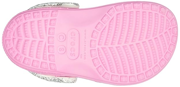 Дитячі крокси сандалії для дівчинки Crocs Classic Glitter Sandal Pink (25/26, рожевий) - Фото 5 Дитячі крокси сандалії для дівчинки Crocs Classic Glitter Sandal Pink (25/26, рожевий) - изображение 5