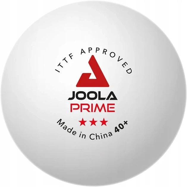 Мячи для настольного тенниса Joola PRIME 3* 40+ ITTF пластик белый 3 шт - Фото 3 Мячи для настольного тенниса Joola PRIME 3* 40+ ITTF пластик белый 3 шт - изображение 3