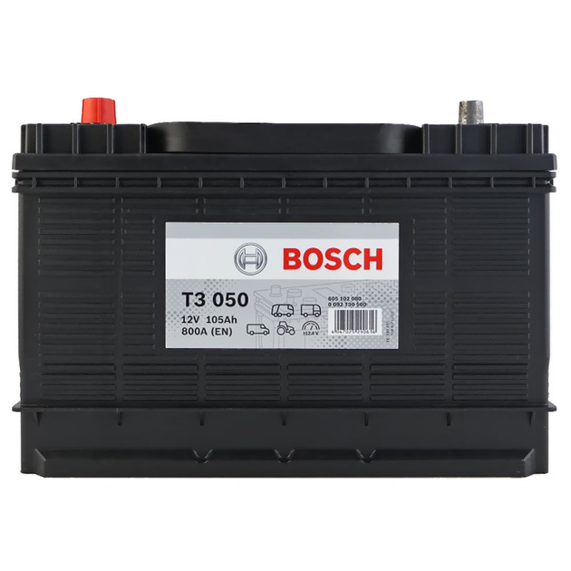 Автомобильный аккумулятор BOSCH ASIA T30 500 105Ah 800A L+ 0092T30500 - Фото 5 Автомобильный аккумулятор BOSCH ASIA T30 500 105Ah 800A L+ 0092T30500 - изображение 5