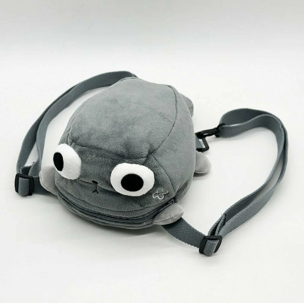 Мягкий детский рюкзак Dandy's World Pebble 26х20 см Серый — Плюшевая сумка через плечо Мир Дэнди Пеббл - изображение 3