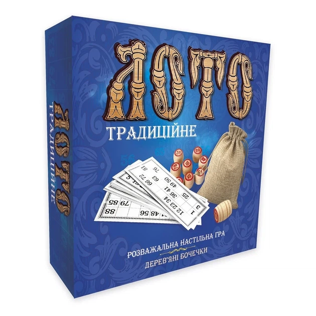 Настольная игра Strateg Лото традиционное с деревянными бочонками , 30315 - Фото 1 Настольная игра Strateg Лото традиционное с деревянными бочонками , 30315 - изображение 1