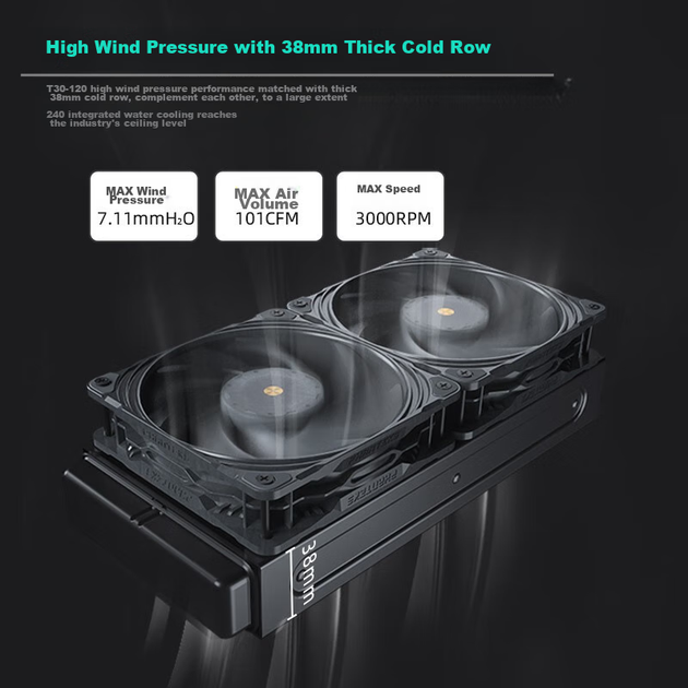 Вентилятор Phanteks T30 120 мм PWM 3шт (PH-F120T30) - Фото 5 Вентилятор Phanteks T30 120 мм PWM 3шт (PH-F120T30) - изображение 5