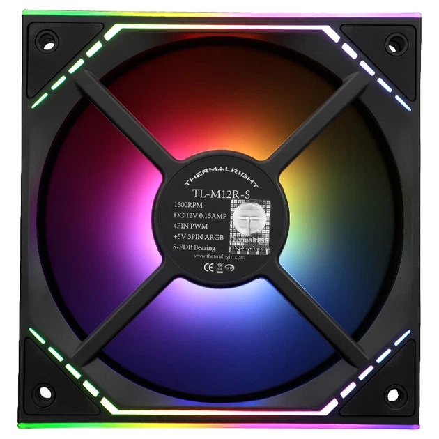 Вентилятор Thermalright TL-M12R-S 120 мм PWM - Фото 3 Вентилятор Thermalright TL-M12R-S 120 мм PWM - изображение 3