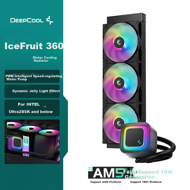 Система водяного охлаждения DeepCool Ice Jelly 360 - Фото 2 Система водяного охлаждения DeepCool Ice Jelly 360 - изображение 2