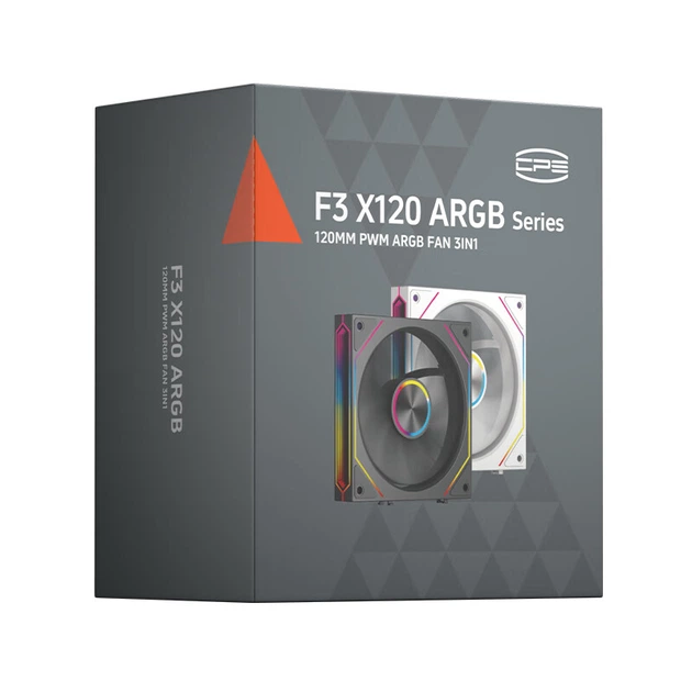 Вентилятор PcCooler F3 X120 120 мм PWM ARGB 3 шт Black - изображение 4