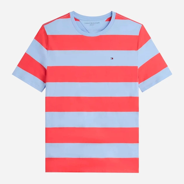 Футболка хлопковая длинная мужская Tommy Hilfiger 772987416 3XL Разноцветная (1161370321) - изображение 5