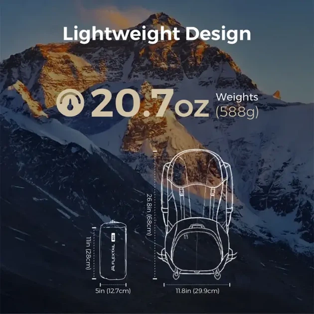 Килимок самонадувний Flextail Tiny Slleeping Pad R05 AVS, розмір L (196 х 55 х 7 см), помаранчевий - зображення 9