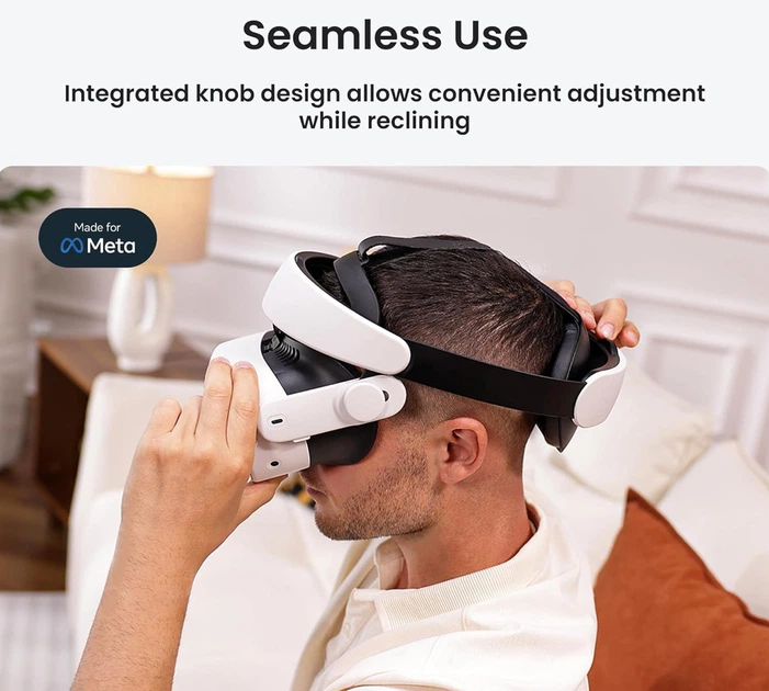 Крепление KIWI design H4 Halo Strap для Meta Quest 3 / 3S, регулируемый VR ремешок - Фото 2 Крепление KIWI design H4 Halo Strap для Meta Quest 3 / 3S, регулируемый VR ремешок - изображение 2