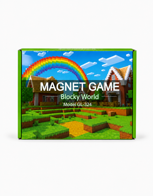 Магнитный конструктор в стиле Minecraft 150 блоков GL-324 блоков Майнкрафт детские конструкторы для мальчиков - Фото 4 Магнитный конструктор в стиле Minecraft 150 блоков GL-324 блоков Майнкрафт детские конструкторы для мальчиков - изображение 4