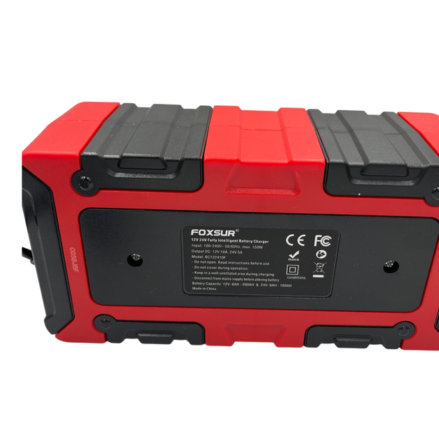Интеллектуальное зарядное устройство FOXSUR Smart Charger 12V/24V 6A-10A для аккумуляторов AGM GEL SLA LiFePO4 с функцией Repair - изображение 3