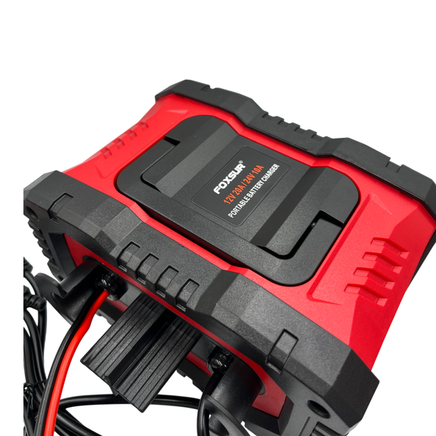 Зарядное устройство FOXSUR 12V/24V 20A/10A для автомобильных аккумуляторов AGM, GEL, SLA, LiFePO4 с функцией десульфатации - изображение 3