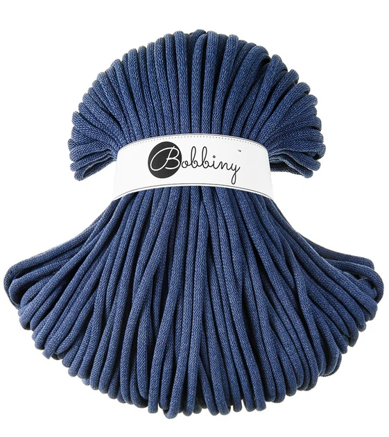 Шнур для в'язання Bobbiny Jumbo Jeans 9 мм 100 м - Фото 1 Шнур для в'язання Bobbiny Jumbo Jeans 9 мм 100 м - зображення 1
