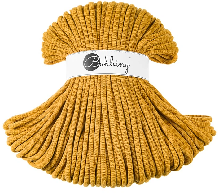 Шнур для вязания Bobbiny Jumbo Mustard 9 мм 100 м - Фото 1 Шнур для вязания Bobbiny Jumbo Mustard 9 мм 100 м - изображение 1