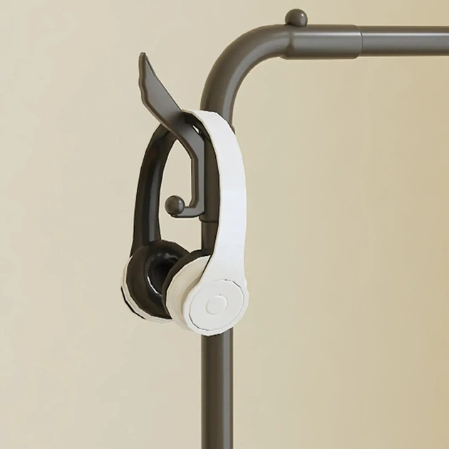 Вешалка напольная стойка для одежды Multi Functional Coat Rack AND 9130 4 органайзер для хранения в прихожую гардеробная система с крючками для сумок и головных уборов металлическая конструкция открытая для верхней одежды - изображение 4