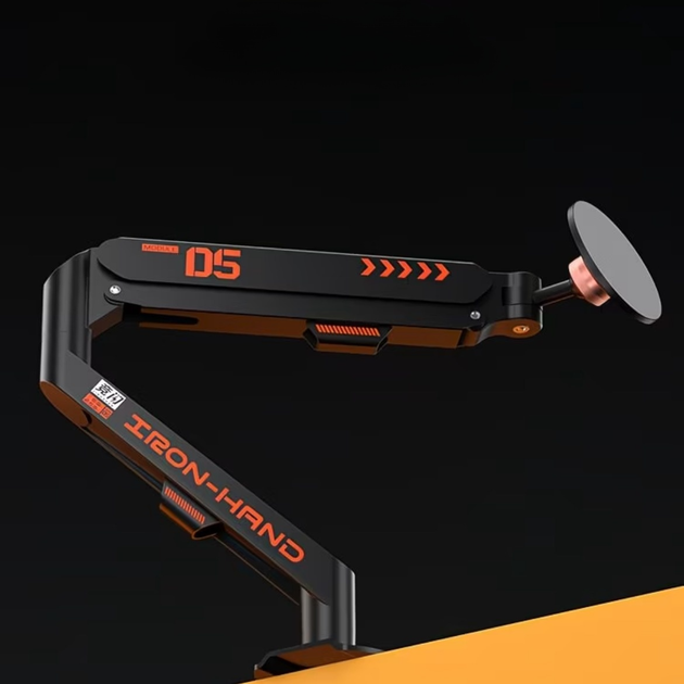 Настольный кронштейн для планшета Jingshan JS-06 Iron Hand D5 магнитный с газовой пружиной (удержатель для iPad / Android) - Black - изображение 2