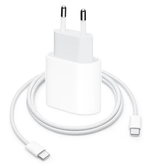 МПЗ для iPhone 17 Pro Max 35W USB-C Power Adapter USB-C to USB-C Cable White - изображение 2