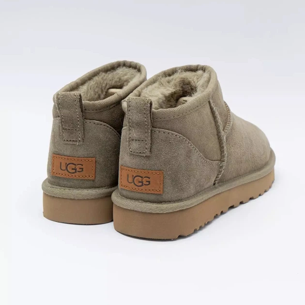 Уги жіночі короткі UGG Classic Ultra mini antilope 39 бежево-коричневі - Фото 4 Уги жіночі короткі UGG Classic Ultra mini antilope 39 бежево-коричневі - изображение 4