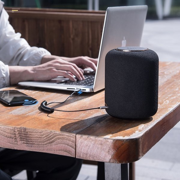 Автомобильный Bluetooth 5.0 AUX адаптер Baseus BA01 (CABA01-01) с микрофоном и Hands-Free / Беспроводной аудиоресивер 3.5 мм витой кабель - Фото 2 Автомобильный Bluetooth 5.0 AUX адаптер Baseus BA01 (CABA01-01) с микрофоном и Hands-Free / Беспроводной аудиоресивер 3.5 мм витой кабель - изображение 2